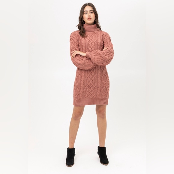Mauve sweater dress various sizes - Picture 4 of 6